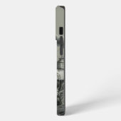 モノグラム ビンテージ機関車 電話ケース iPhoneケース (左側面)