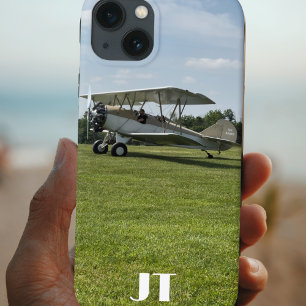 モノグラム ビンテージ 1928 Travel Air 飛行機 写真 iPhone 13ケース