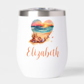 モノグラム ビーチシーン 花嫁介添人ギフト バチェラーetteパーティー (正面)