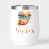 モノグラム ビーチシーン 花嫁介添人ギフト バチェラーetteパーティー (背面)