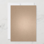 モノグラム ピンクのアーチ フラワー ウェディング 招待状 (裏面)