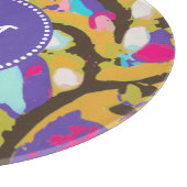 モノグラム|ピンクボホフローラI カッティングボード (角)