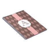 モノグラム ピンク グレー レース ノート ギフト (右側)