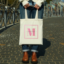 モノグラム ピンク シンプル モダン おしゃれ オーダーメイド