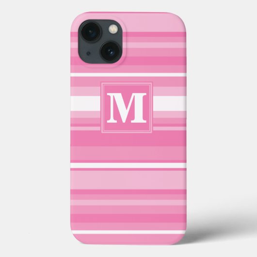 モノグラム ピンク ストライプ ケースメイト iPhone ケース Case-Mate iPhoneケース (裏面)