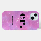 モノグラム ファンタジー 水彩 スタイリッシュ モダン シンプル Case-Mate iPhoneケース (裏面 (横))