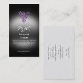 モノグラム、フェニックスのパーソナルトレーナー、金属一見 名刺 (正面/裏面)