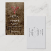 モノグラム、フェニックスパーソナルトレーナー、皮革効果 名刺 (正面/裏面)