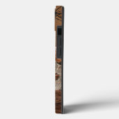 モノグラム フォト カップル ウッド 名前入り Case-Mate iPhoneケース (裏面 / 左)