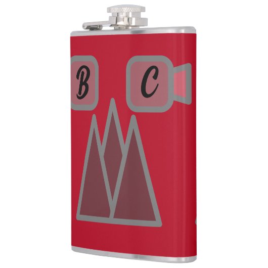 モノグラム フラスク (左)