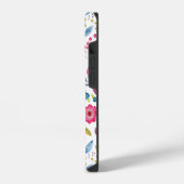 モノグラム フラワー ウォーターカラー iPhoneケース (左側面)