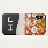 モノグラム フラワー テクスチャー Case-Mate iPhoneケース (裏面(横))