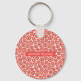 モノグラム フラワー モダン ミニマリスト キーチェーン