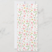 モノグラム フラワー リース 結婚式 メニュー 招待状 (裏面)