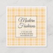 モノグラム フランネル パターン スクエア名刺 (裏面)
