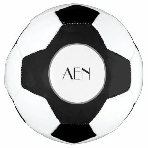 モノグラム ブラック グレー ホワイト サッカーボール