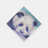 モノグラム　ブラック＆ホワイトパーティー スタンダードランチョンナプキン (角)