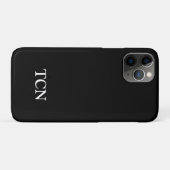 モノグラム ブラック ホワイト シンプル モダン Case-Mate iPhoneケース (裏面(横))