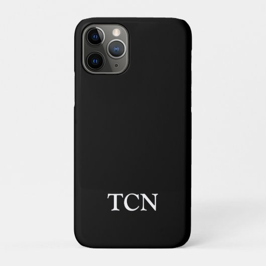 モノグラム ブラック ホワイト シンプル モダン Case-Mate iPhoneケース (裏)