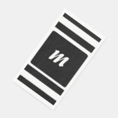 モノグラム ブラック＆ホワイト ストライプ (コーナー)