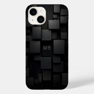 モノグラム ブラック 幾何学柄 アブストラクト Case-Mate iPhone 14ケース