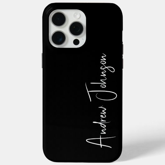 モノグラム ブラック Case-Mate iPhoneケース (裏面)