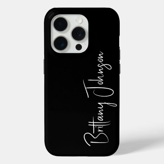 モノグラム ブラック Case-Mate iPhoneケース (裏面)