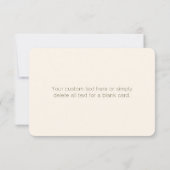 モノグラム ブランド名または事業名 | オフホワイト ブラウン ノートカード (裏面)