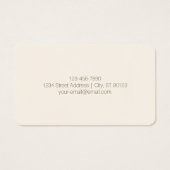 モノグラム、ブランド、またはビジネス名 | オフホワイトブラウン (裏面)