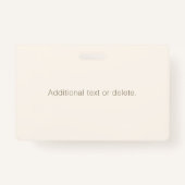 モノグラム、ブランド、またはビジネス名 | オフホワイトブラウン バッジ (裏面)