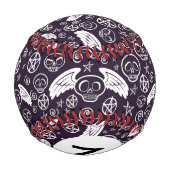 モノグラム「ブードゥー」パターン 野球ボール (裏面)