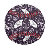 モノグラム「ブードゥー」パターン 野球ボール (正面)