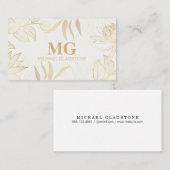 モノグラム | プラントライフのアートワーク 名刺 (正面/裏面)