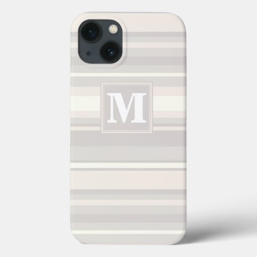 モノグラム ベージュ ストライプ ケースメイト iPhone ケース Case-Mate iPhoneケース (裏面)