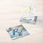 モノグラム |ホワイトウォッシュIII スクエアペーパーコースター (インサイチュ)