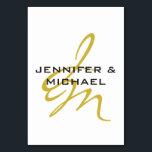 モノグラム ホワイトゴールド カラー シンプル モダン ミニマル テーブルナンバー<br><div class="desc">機能的で見栄えの良いデザインをお探しですか？ このシンプルでミニマル、そしてモダンなデザインはあなたにぴったりです。 あなたに注意を引くこのデザインはいかがですか？</div>