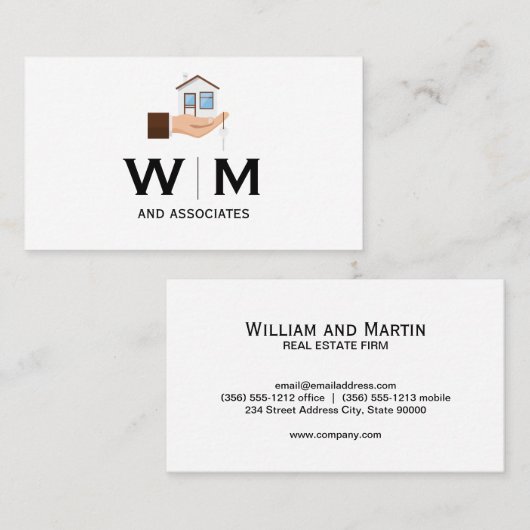 モノグラム | ホールディングハウス 名刺 (正面/裏面)