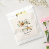 モノグラム、ボホエレガント、花束 フェイバーバッグ (封をした状態)