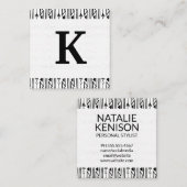 モノグラム |ボホパターン スクエア名刺 (正面/裏面)