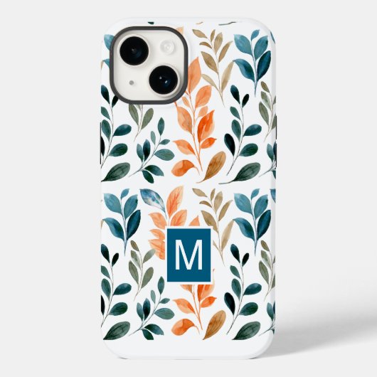モノグラム ボホー フラワー Case-Mate iPhoneケース (裏面)