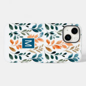 モノグラム ボホー フラワー Case-Mate iPhoneケース (裏面 (横))