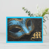 モノグラム マスカレード ルネサンス ウェディング 招待状 (スタンド正面)