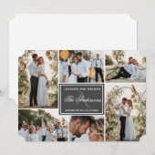 モノグラム マッチ 結婚発表 カード (正面/裏面)