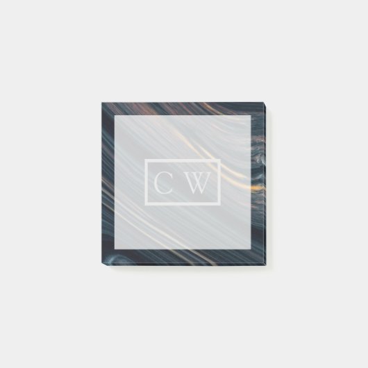 モノグラム|マホガニーゴールドシーンオブシディアン ポストイット (正面)