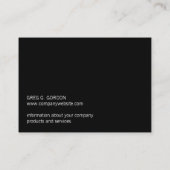 モノグラム/マルチプル（黒） 名刺 (裏面)