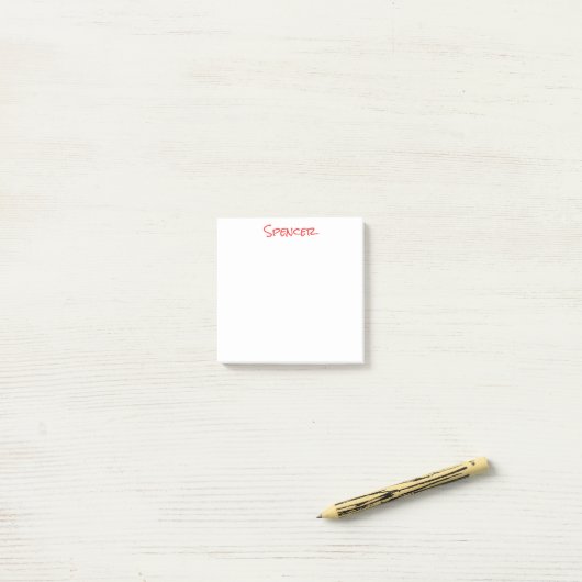 モノグラム ミニマリスト オーダーメイド 名前 ポストイット (デスク上)