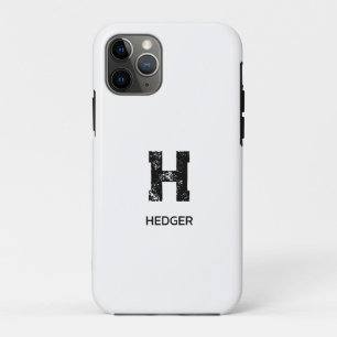 モノグラム ミニマリスト ブラック モノグラム 白 iPhone 11 PROケース