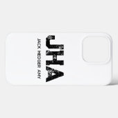 モノグラム ミニマリスト 白黒 シンプル おしゃれ Case-Mate iPhoneケース (裏面 (横))