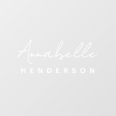 モノグラム |ミニマルモダンス名スタイリッシュプレート ウィンドウサイン (シート)