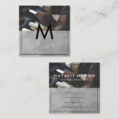 モノグラム |メイクアップブラシ スクエア名刺 (正面/裏面)